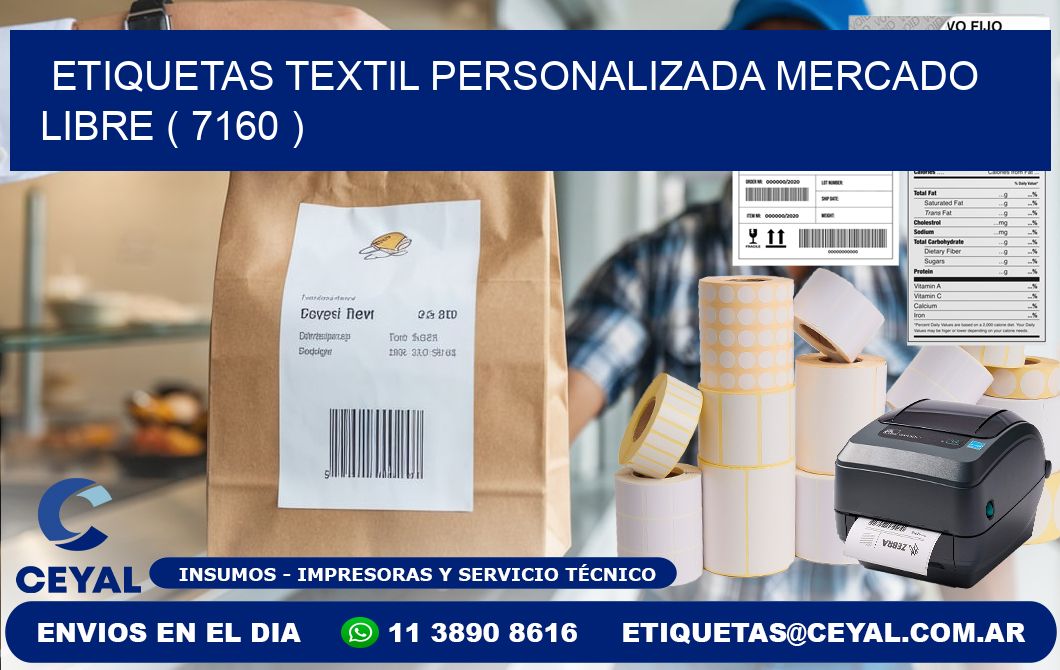 ETIQUETAS TEXTIL PERSONALIZADA MERCADO LIBRE ( 7160 )