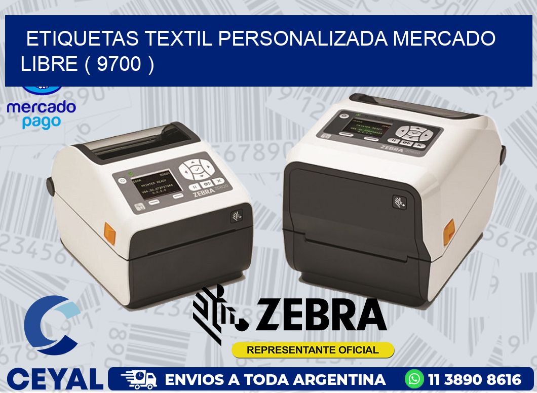 ETIQUETAS TEXTIL PERSONALIZADA MERCADO LIBRE ( 9700 )