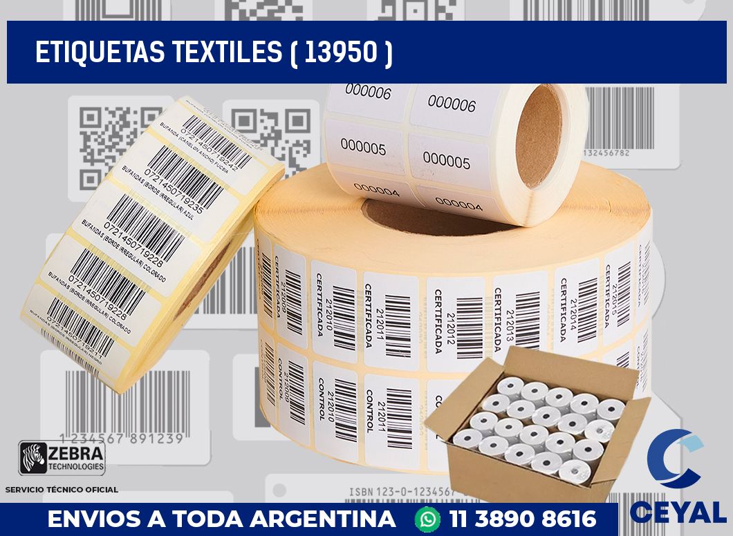 ETIQUETAS TEXTILES ( 13950 )