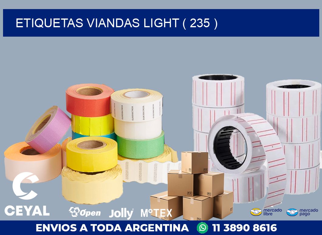 ETIQUETAS VIANDAS LIGHT ( 235 )