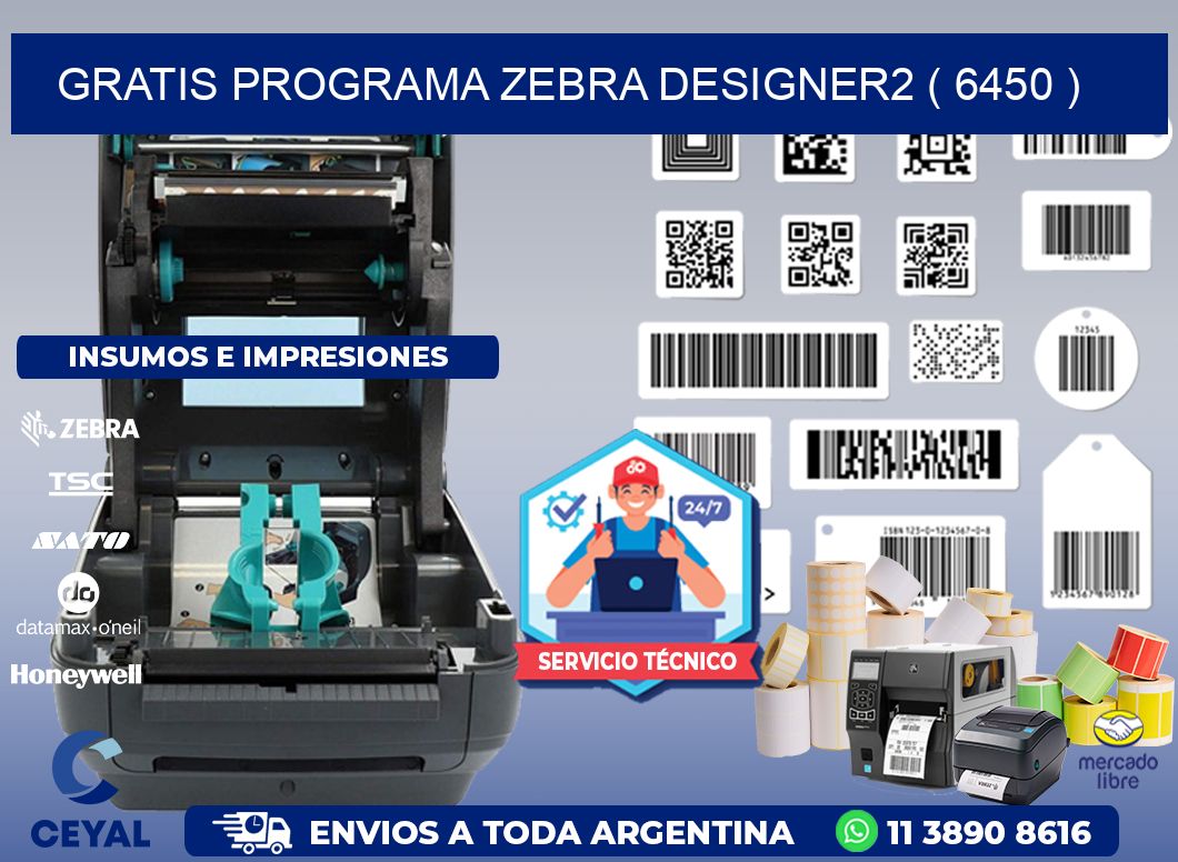 GRATIS PROGRAMA ZEBRA DESIGNER2 ( 6450 )