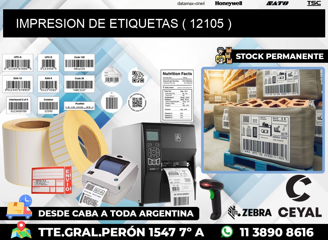 IMPRESION DE ETIQUETAS ( 12105 )