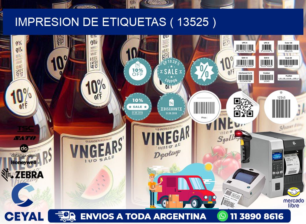 IMPRESION DE ETIQUETAS ( 13525 )