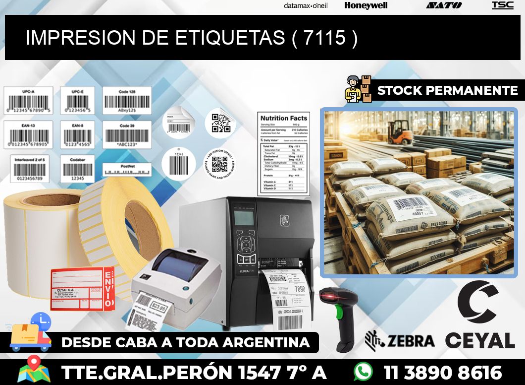 IMPRESION DE ETIQUETAS ( 7115 )