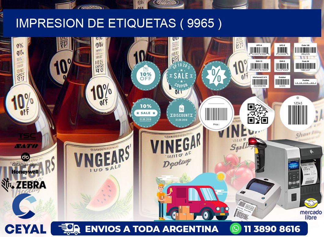 IMPRESION DE ETIQUETAS ( 9965 )