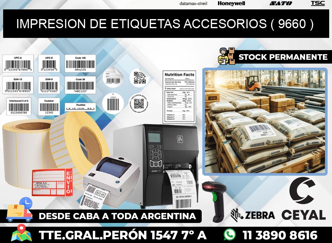 IMPRESION DE ETIQUETAS ACCESORIOS ( 9660 )