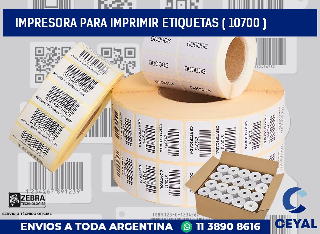 IMPRESORA PARA IMPRIMIR ETIQUETAS ( 10700 )