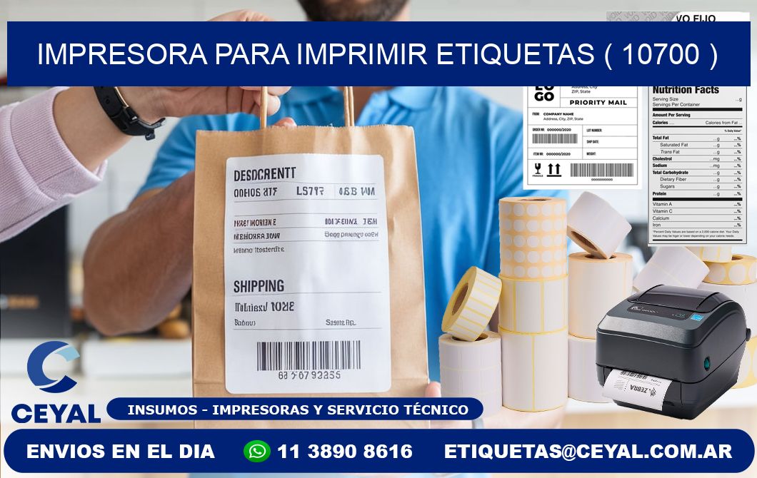 IMPRESORA PARA IMPRIMIR ETIQUETAS ( 10700 )
