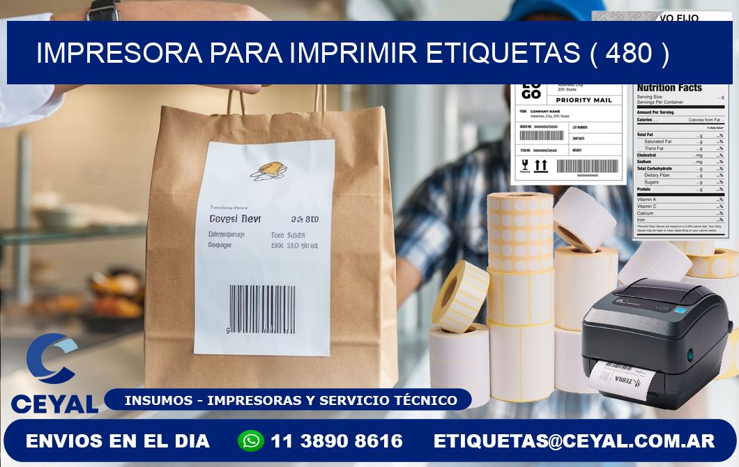 IMPRESORA PARA IMPRIMIR ETIQUETAS ( 480 )