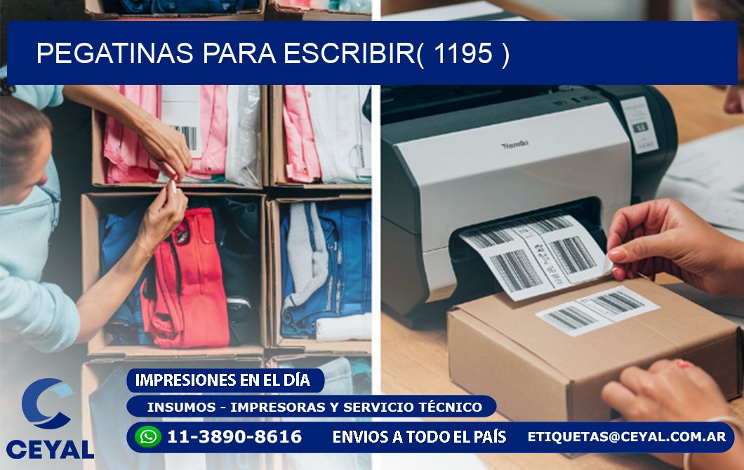 PEGATINAS PARA ESCRIBIR( 1195 )