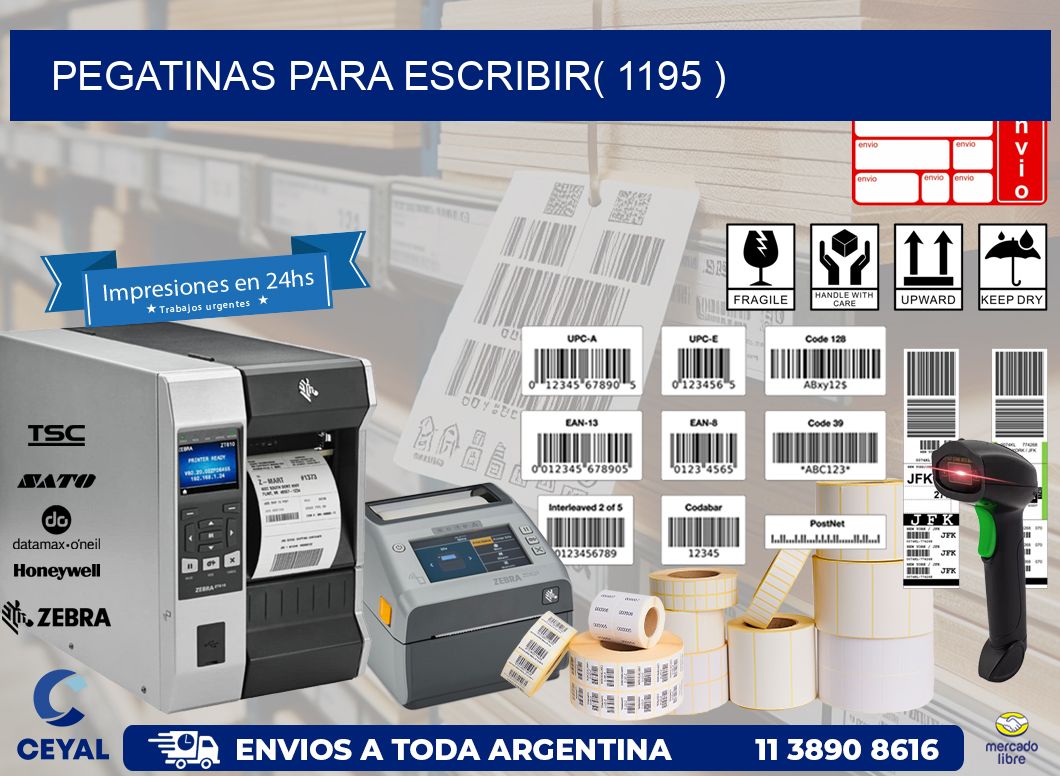 PEGATINAS PARA ESCRIBIR( 1195 )