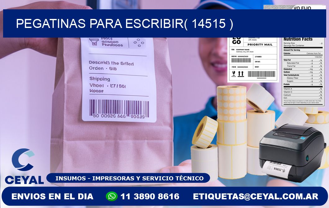 PEGATINAS PARA ESCRIBIR( 14515 )