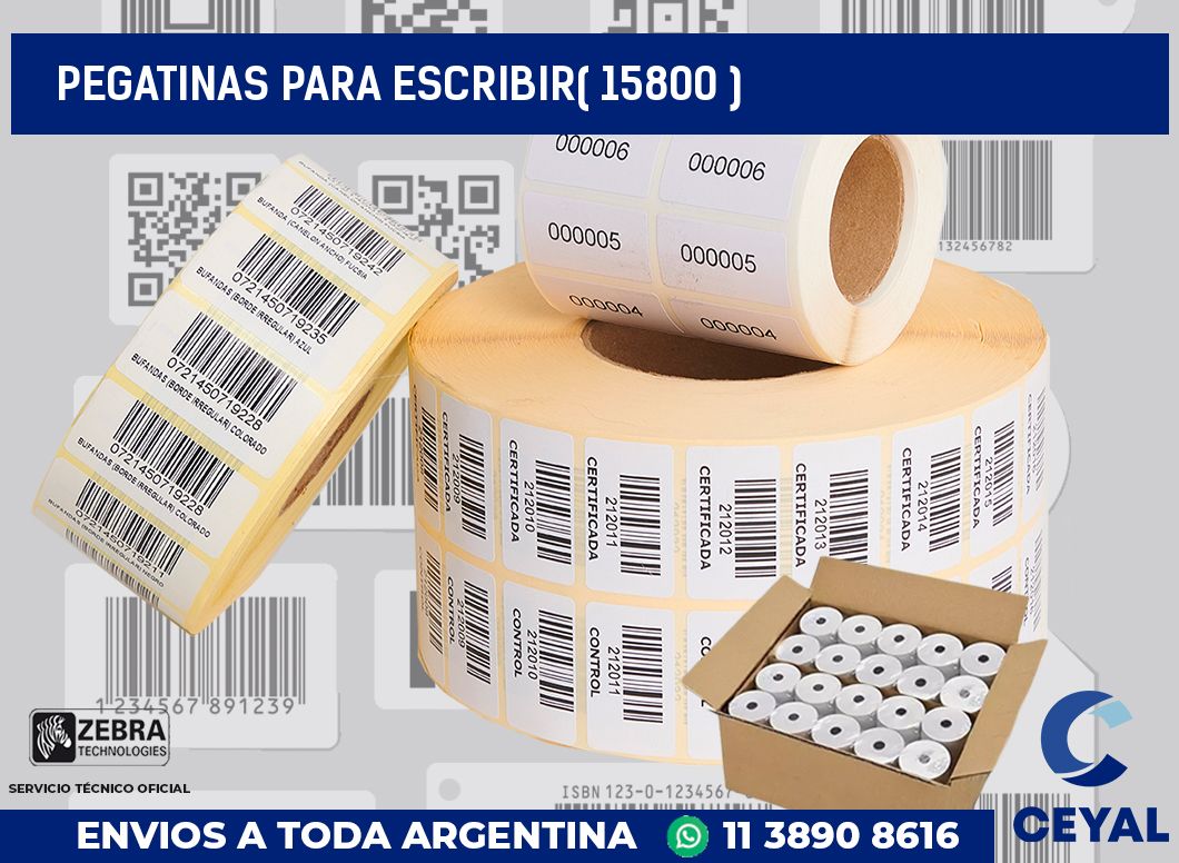 PEGATINAS PARA ESCRIBIR( 15800 )