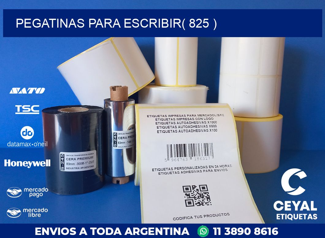 PEGATINAS PARA ESCRIBIR( 825 )