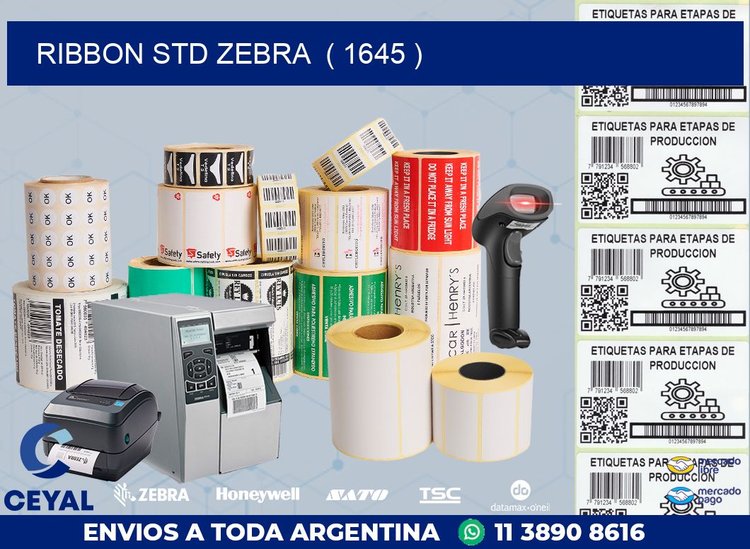 RIBBON STD ZEBRA  ( 1645 )