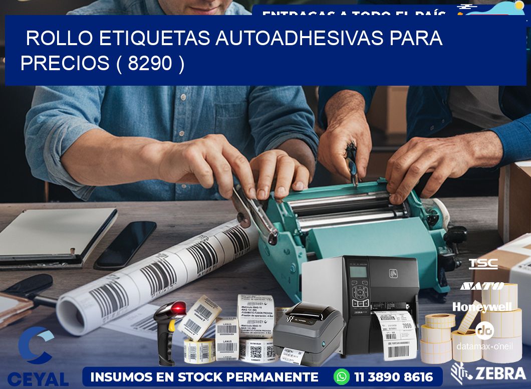 ROLLO ETIQUETAS AUTOADHESIVAS PARA PRECIOS ( 8290 )