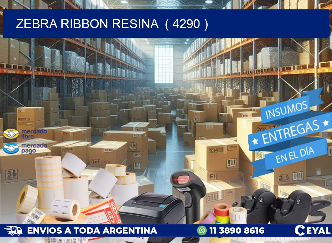 ZEBRA RIBBON RESINA  ( 4290 )