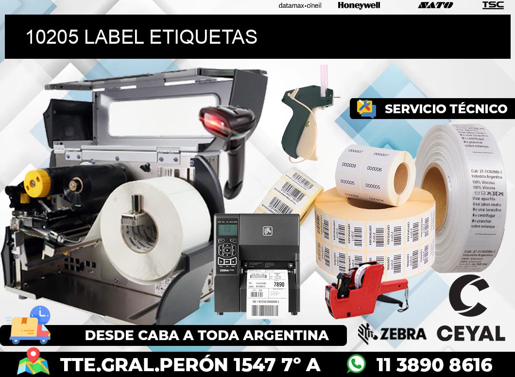 10205 LABEL ETIQUETAS