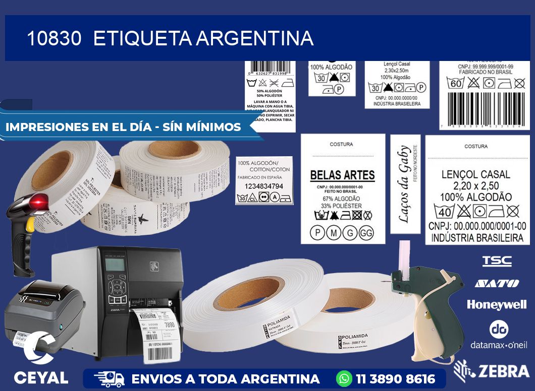 10830  ETIQUETA ARGENTINA