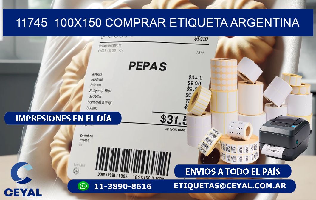 11745  100X150 COMPRAR ETIQUETA ARGENTINA