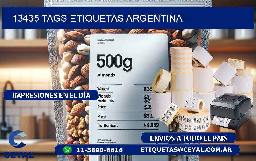 13435 TAGS ETIQUETAS ARGENTINA