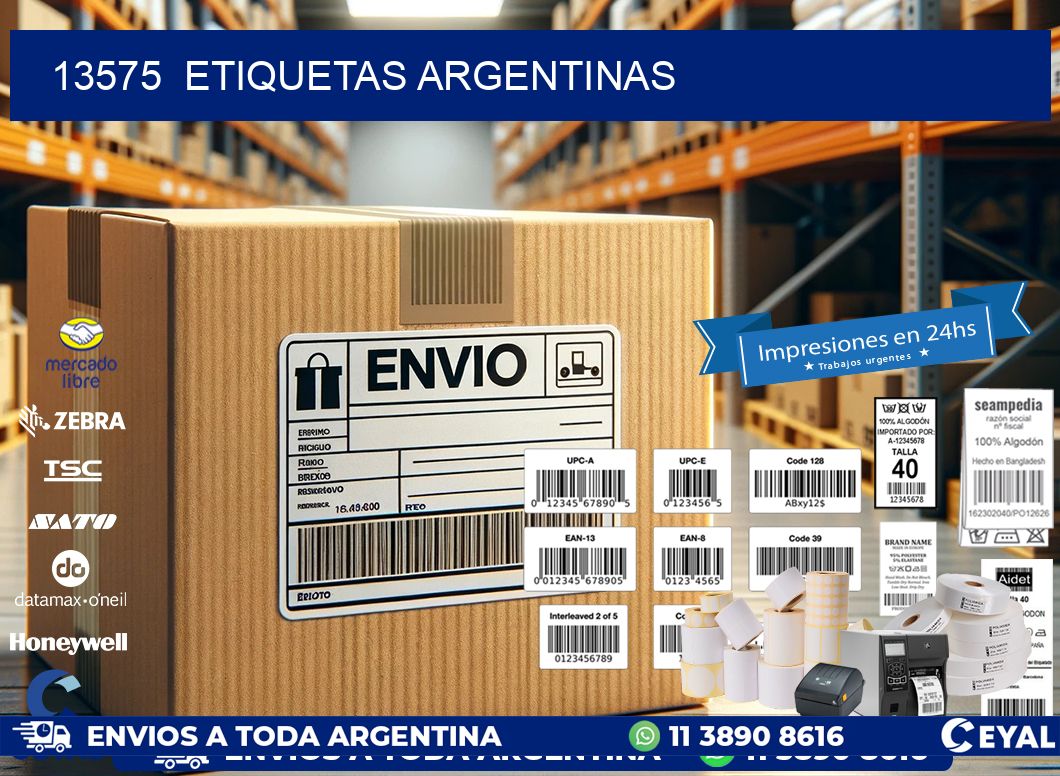 13575  ETIQUETAS ARGENTINAS