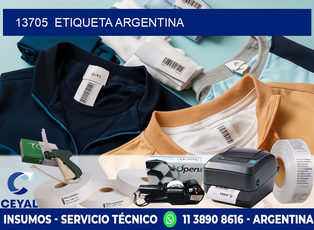 13705  ETIQUETA ARGENTINA