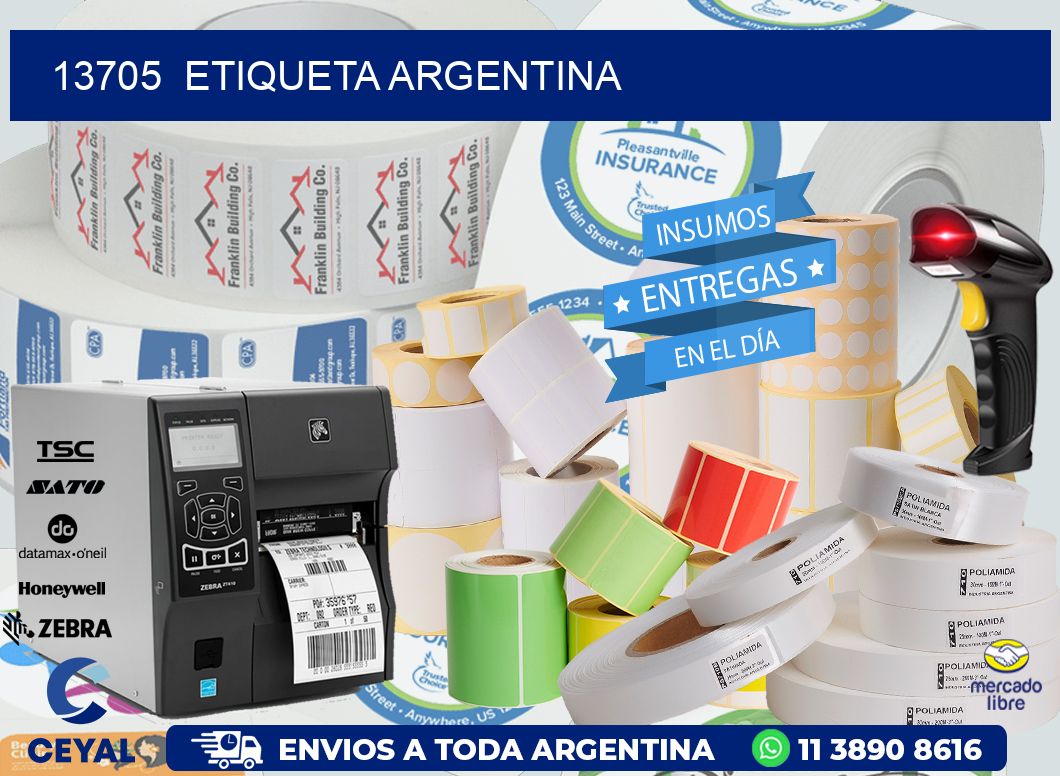 13705  ETIQUETA ARGENTINA