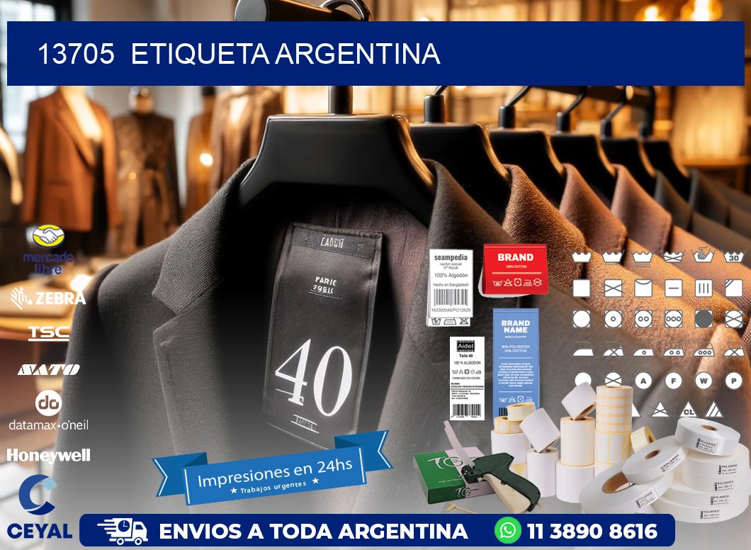 13705  ETIQUETA ARGENTINA