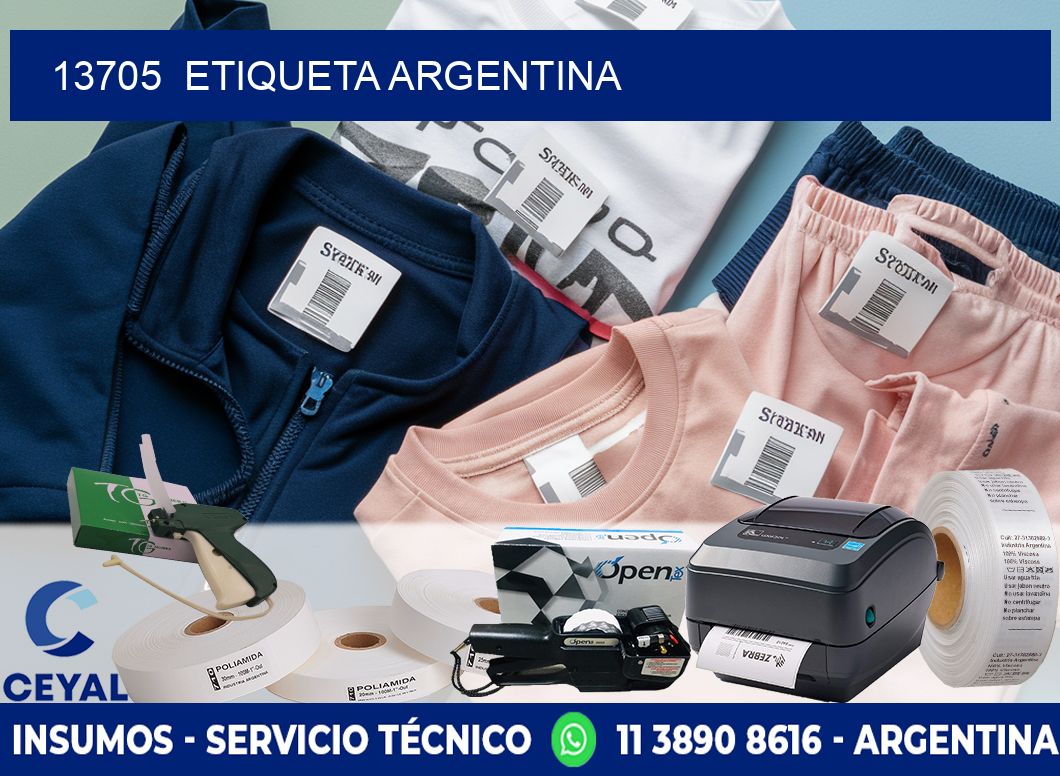13705  ETIQUETA ARGENTINA