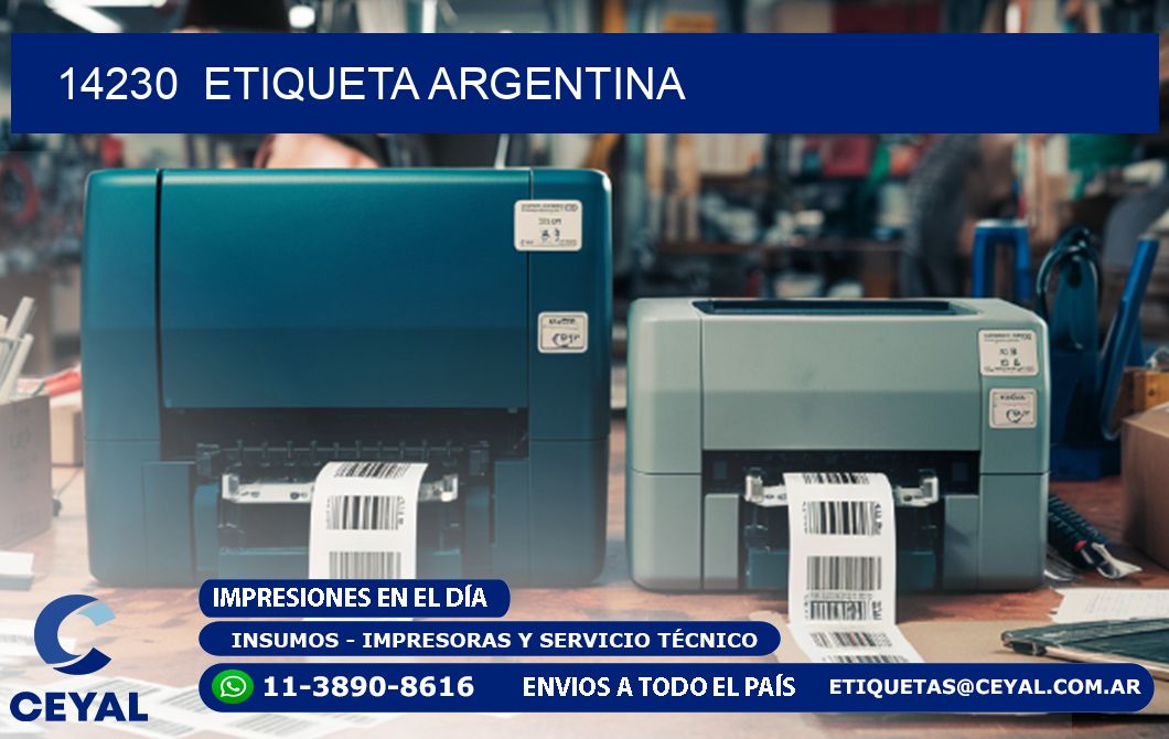 14230  ETIQUETA ARGENTINA