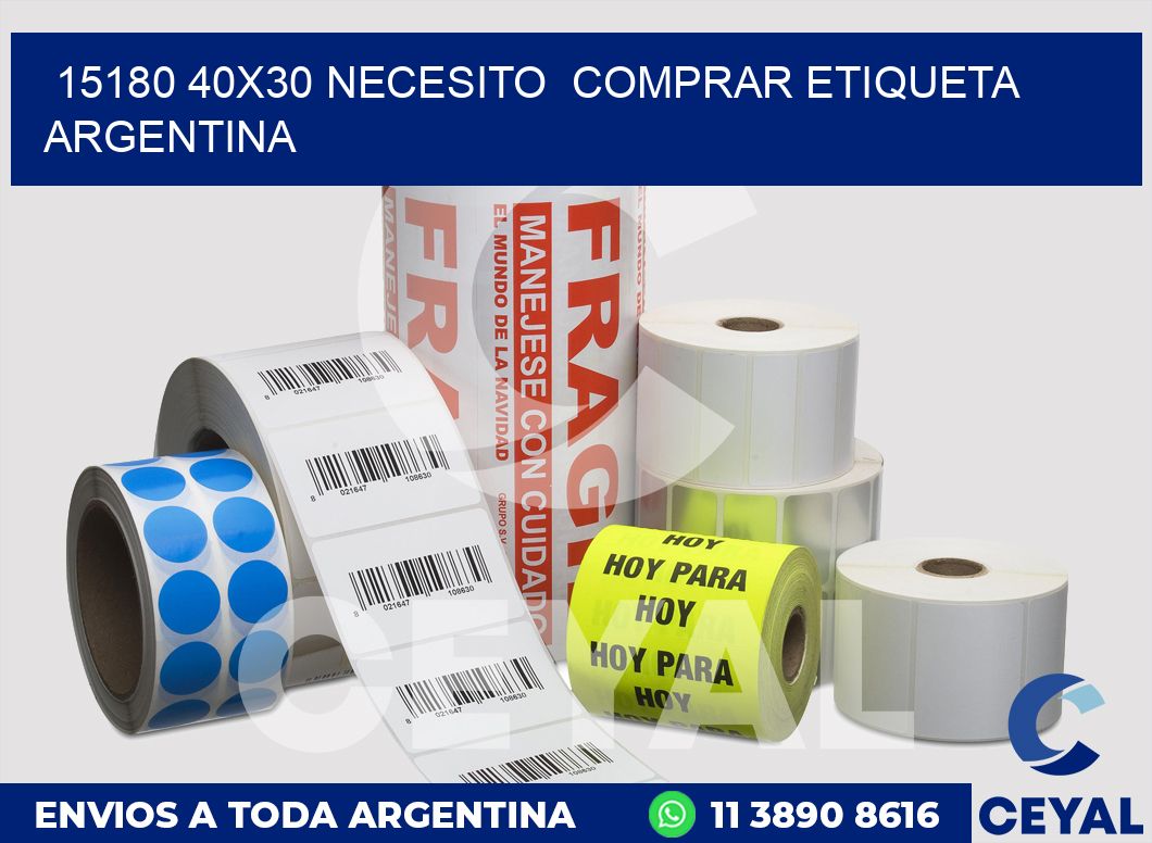 15180 40X30 NECESITO  COMPRAR ETIQUETA ARGENTINA