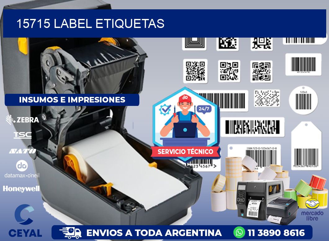 15715 LABEL ETIQUETAS