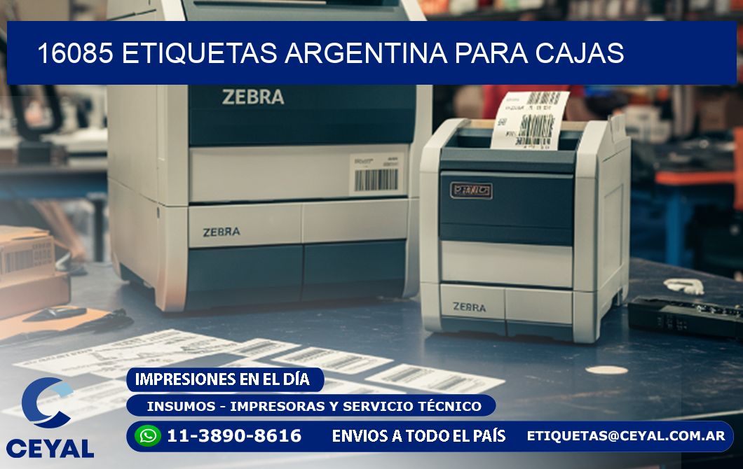 16085 ETIQUETAS ARGENTINA PARA CAJAS