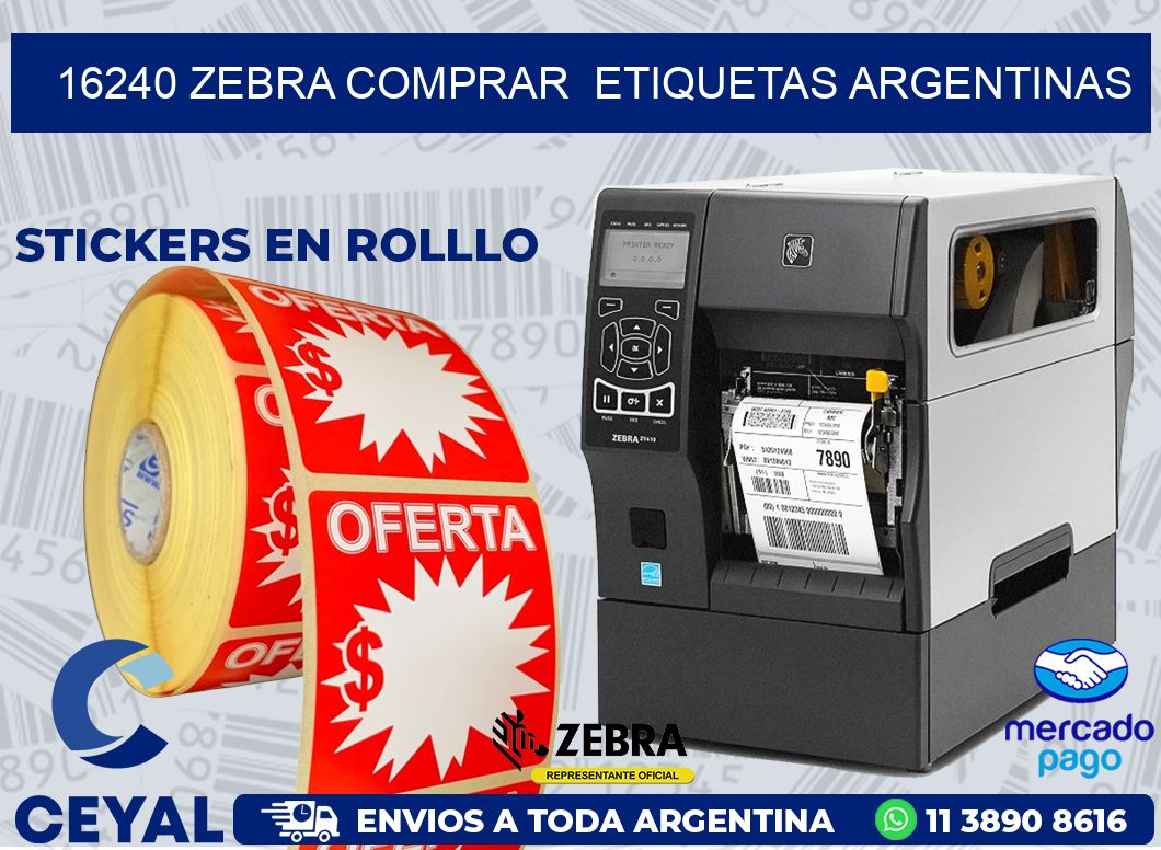 16240 ZEBRA COMPRAR  ETIQUETAS ARGENTINAS