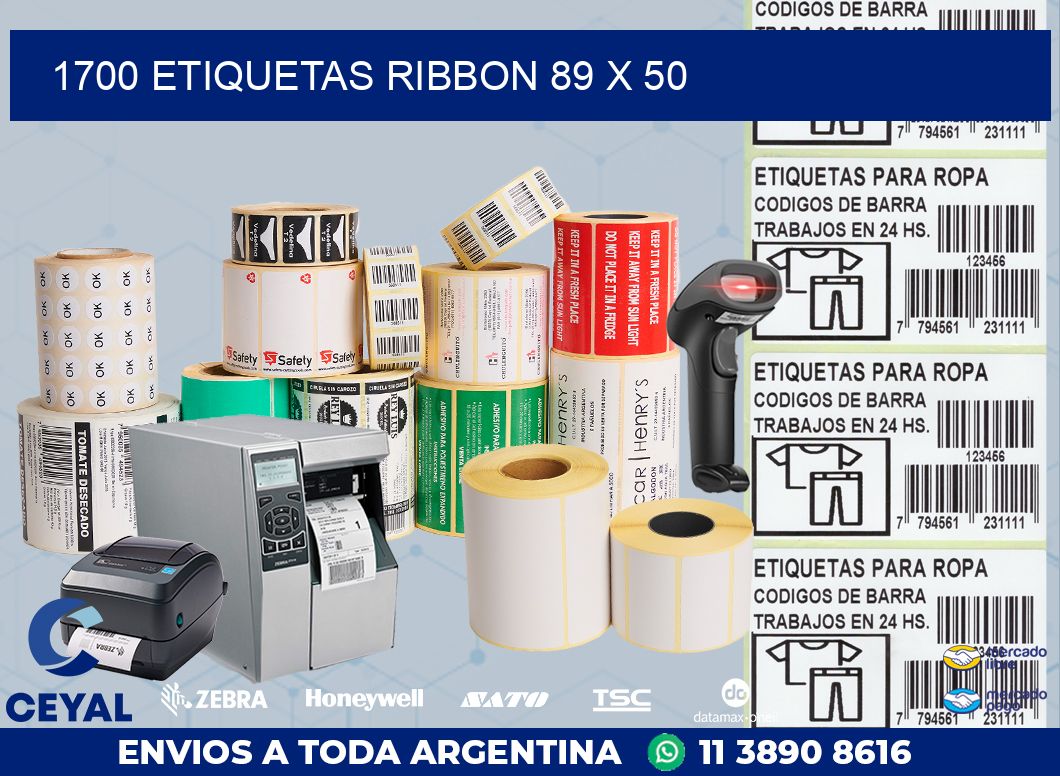 1700 ETIQUETAS RIBBON 89 x 50