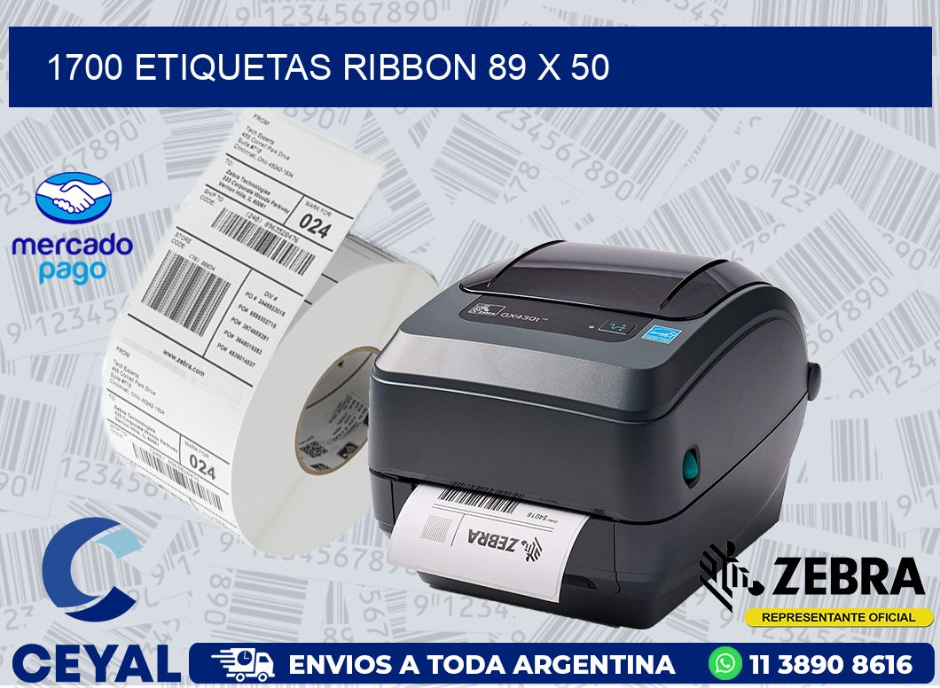 1700 ETIQUETAS RIBBON 89 x 50