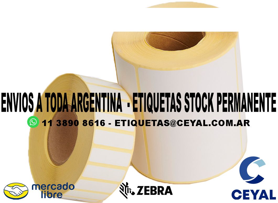 1900 ETIQUETAS TERMICAS 77 x 91