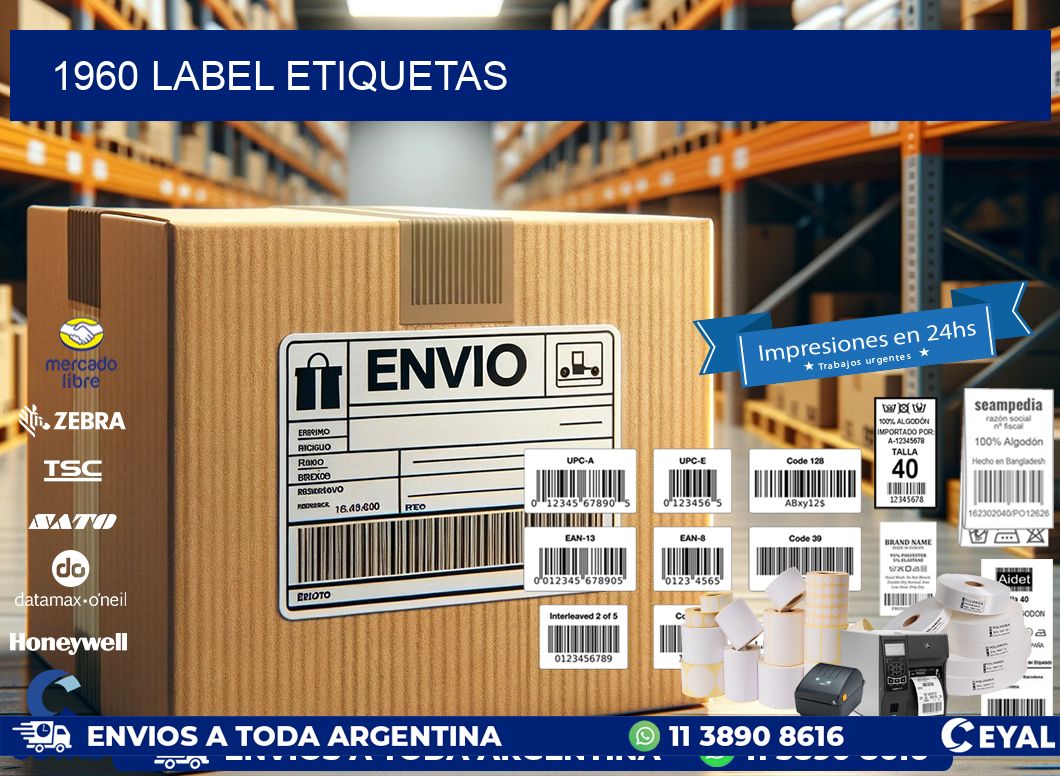 1960 LABEL ETIQUETAS