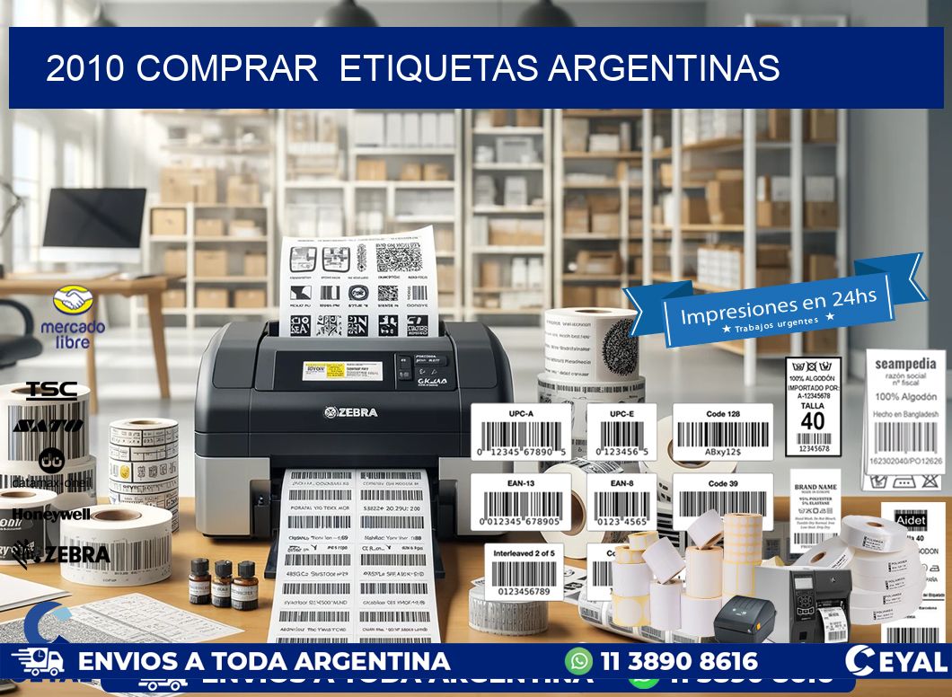 2010 COMPRAR  ETIQUETAS ARGENTINAS