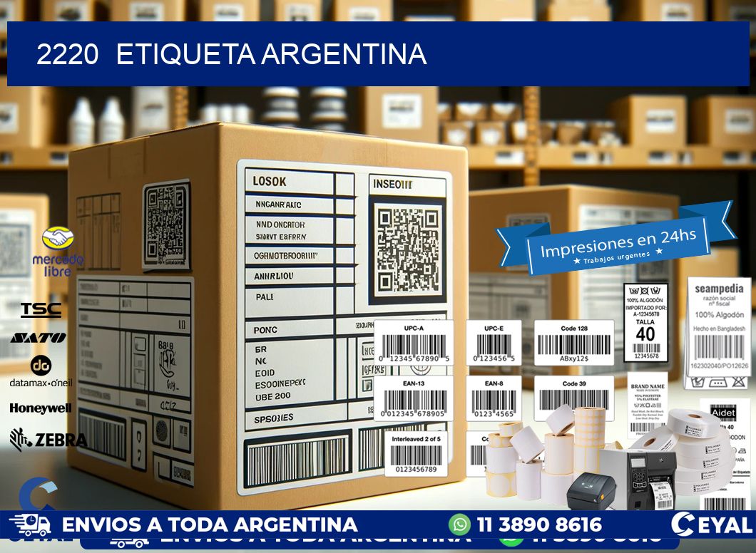 2220  ETIQUETA ARGENTINA