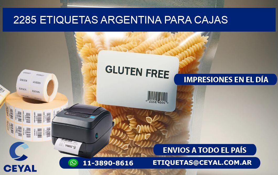 2285 ETIQUETAS ARGENTINA PARA CAJAS