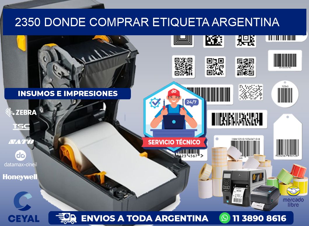 2350 DONDE COMPRAR ETIQUETA ARGENTINA
