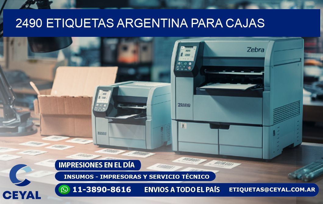 2490 ETIQUETAS ARGENTINA PARA CAJAS