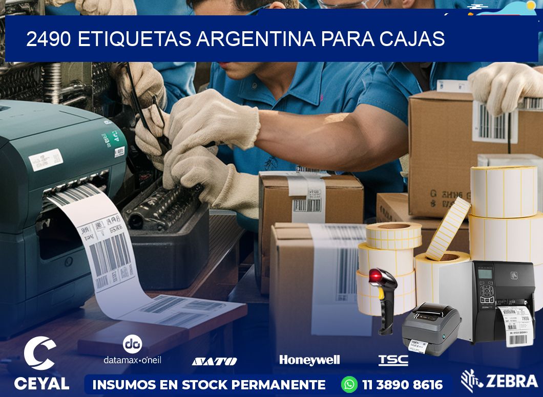 2490 ETIQUETAS ARGENTINA PARA CAJAS