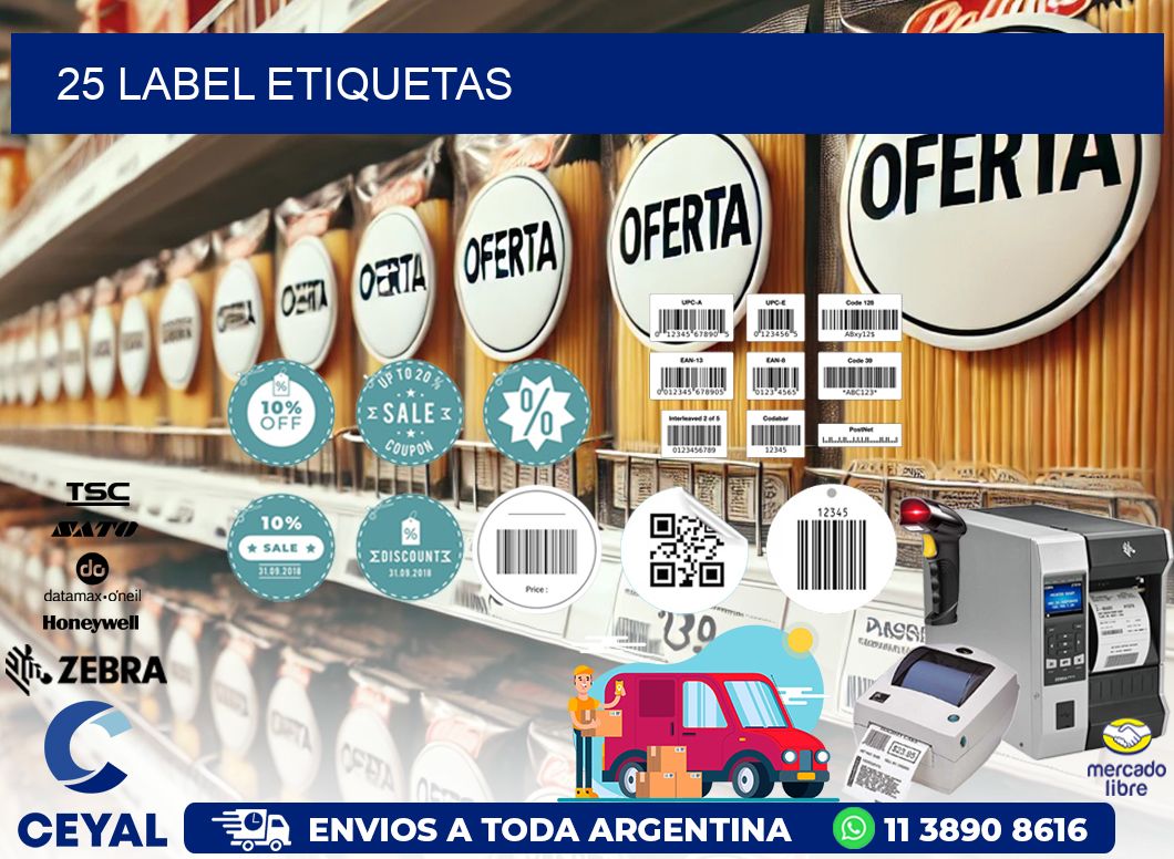 25 LABEL ETIQUETAS