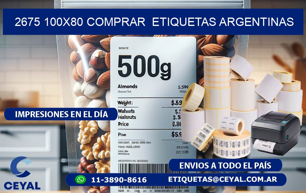 2675 100X80 COMPRAR  ETIQUETAS ARGENTINAS
