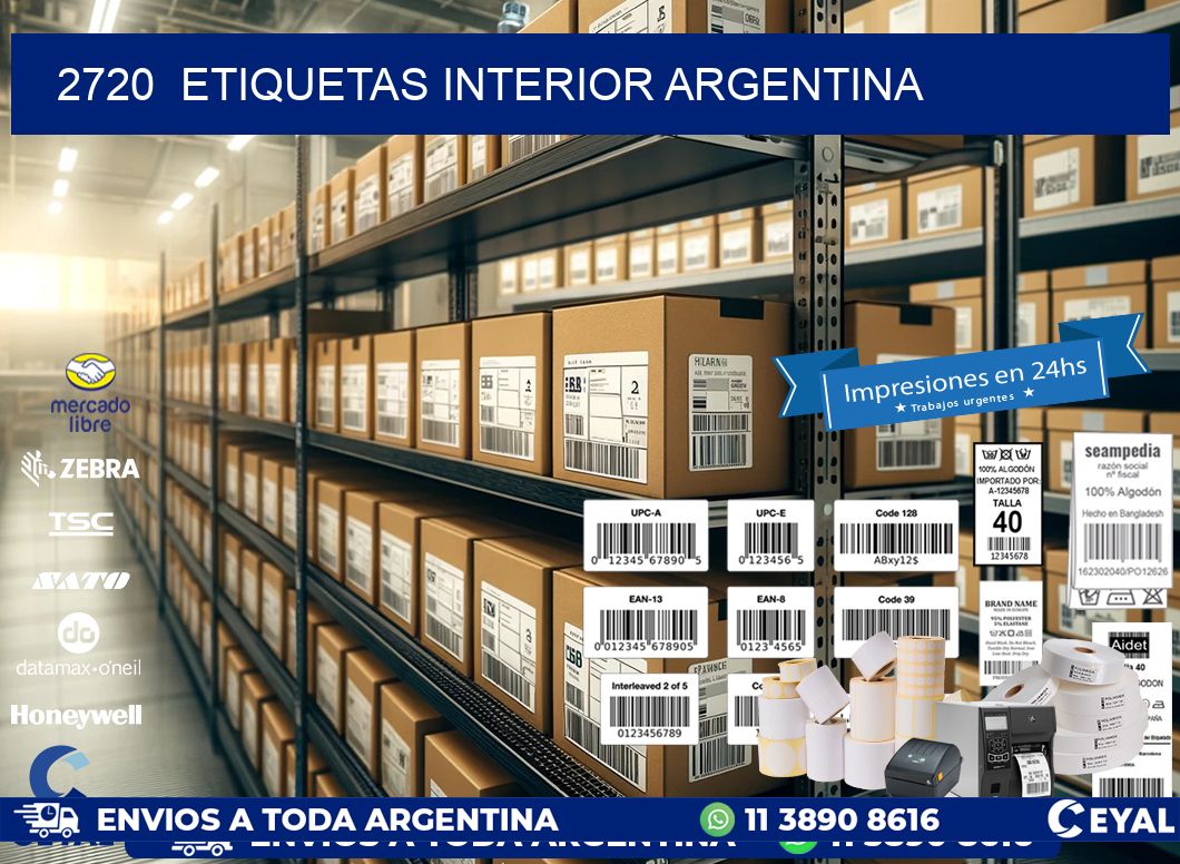 2720  ETIQUETAS INTERIOR ARGENTINA