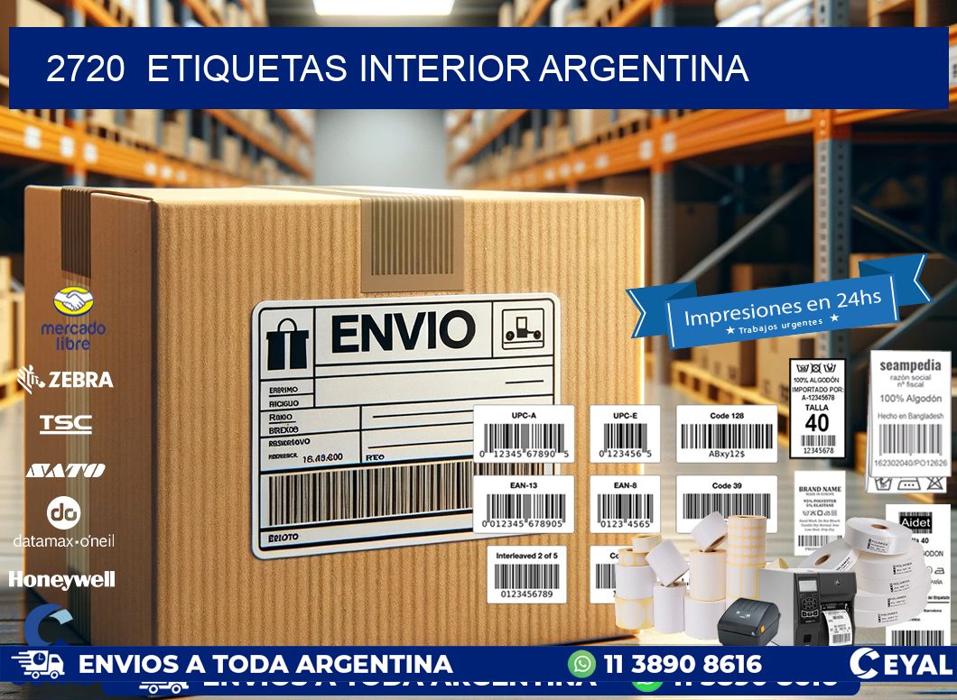 2720  ETIQUETAS INTERIOR ARGENTINA