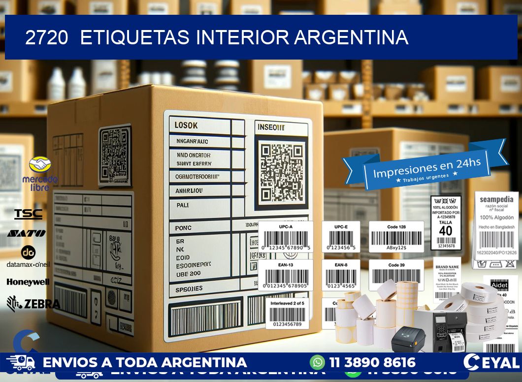 2720  ETIQUETAS INTERIOR ARGENTINA